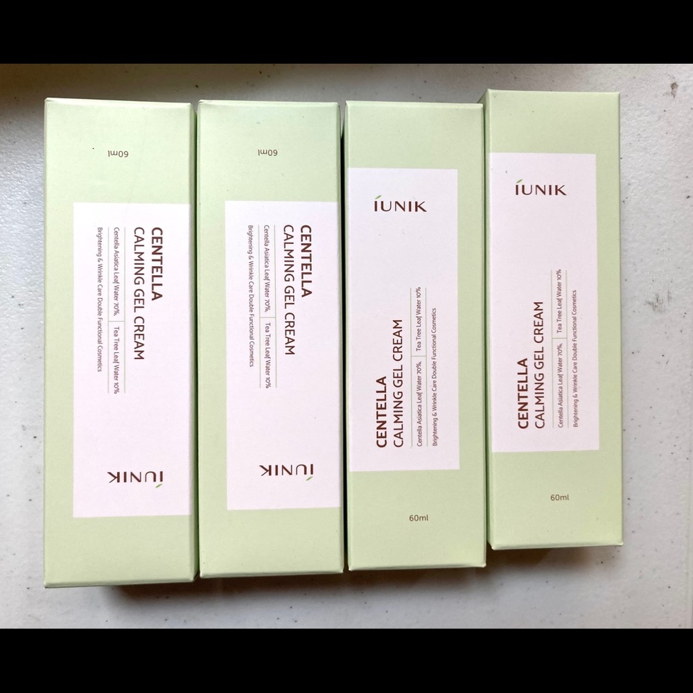 4 Pks IUNIK Centella Calming Gel Cream 60ml